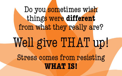Number one key is Non-Resitance to what is…